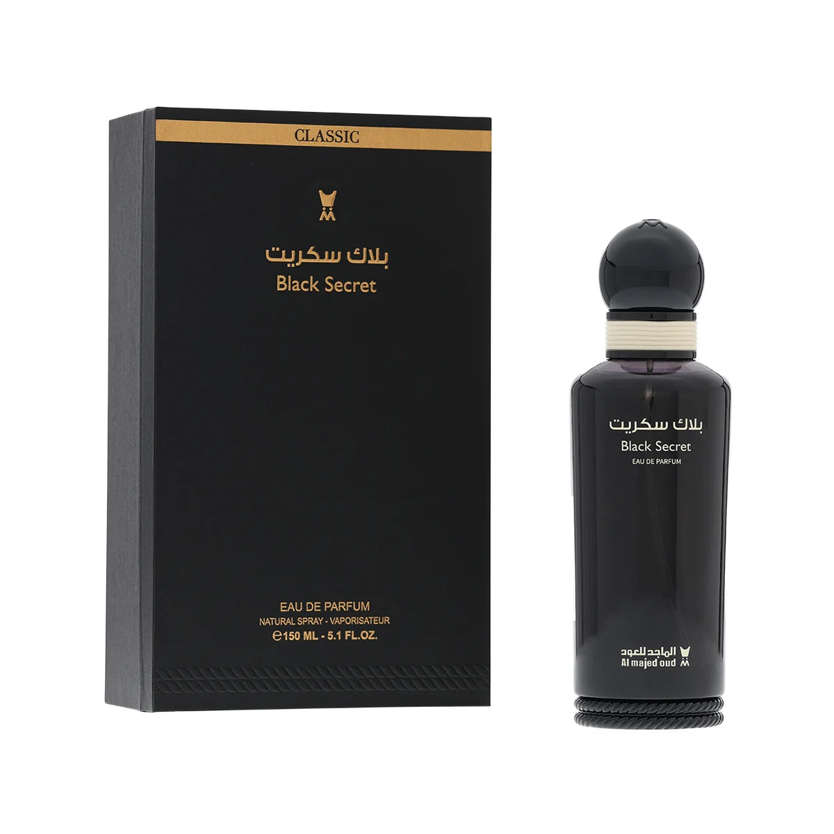 Black Secret Classic Perfume - Almajed for Oud - 100 ml | Unisex