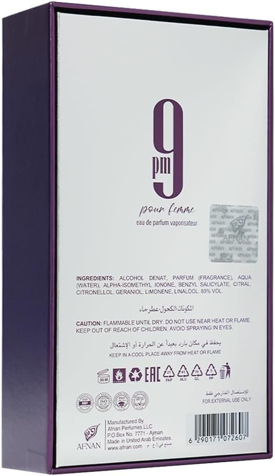Afnan 9 PM Pour Femme - 100 ml for Women