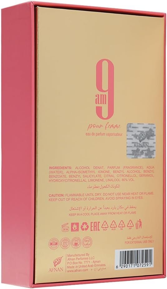 Afnan 9 AM Pour Femme – 100 ml for Women