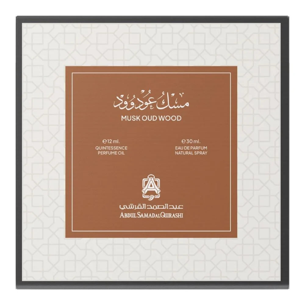 مجموعة مسك عود وود من عبدالصمد القرشي – زيت عطري 12 مل + بخاخ 30 مل | للجنسين