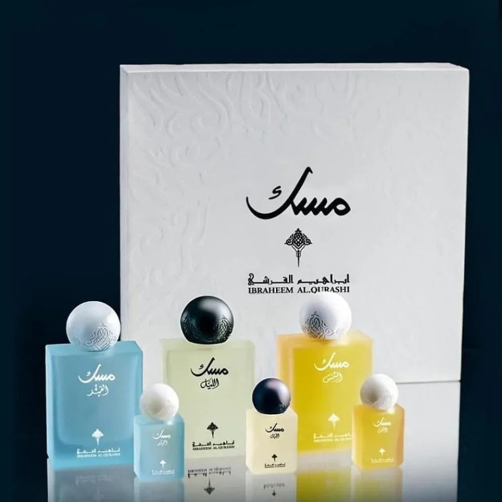 Musk Collection by Ibrahim AlQurashi Sun, Night, and Moon + Box of 3 Mini Perfumes