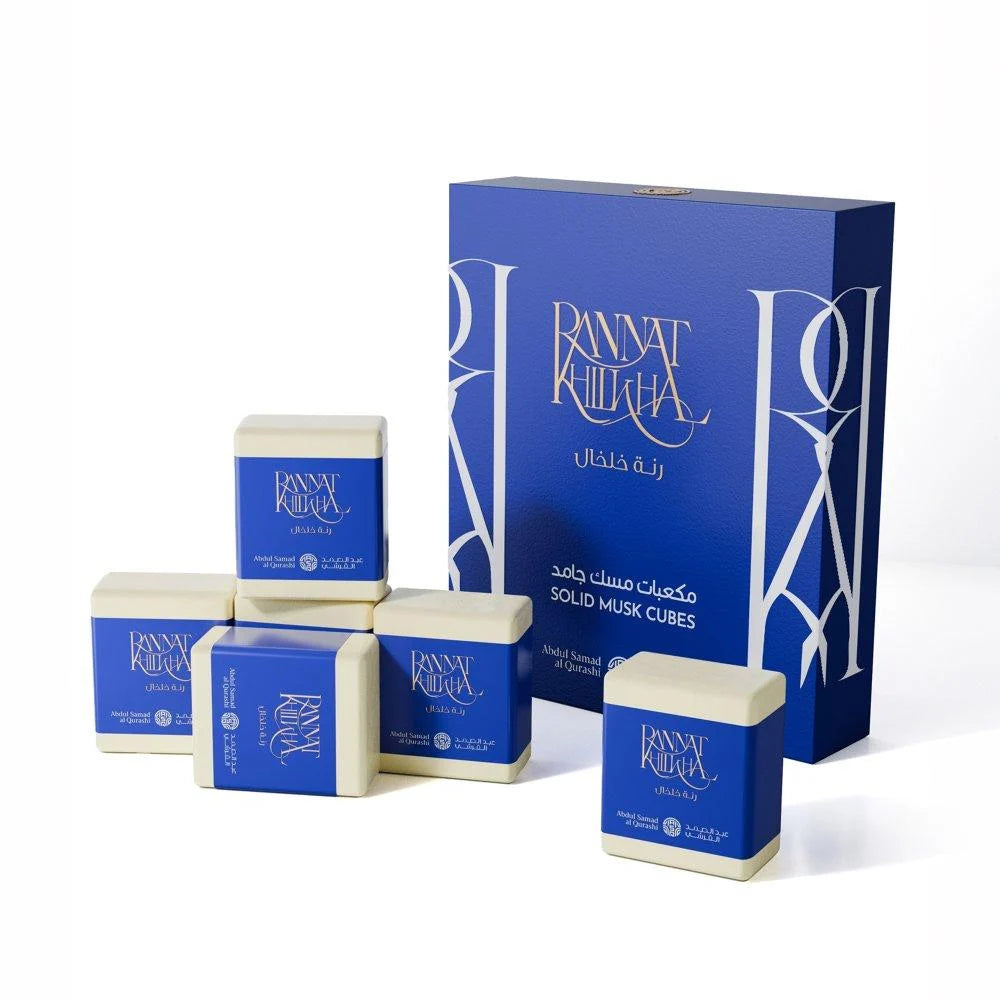 Solid Musk Cubes Ranat Khalkhal by Abdul Samad Al Qurashi | Pack of 6 Cubes