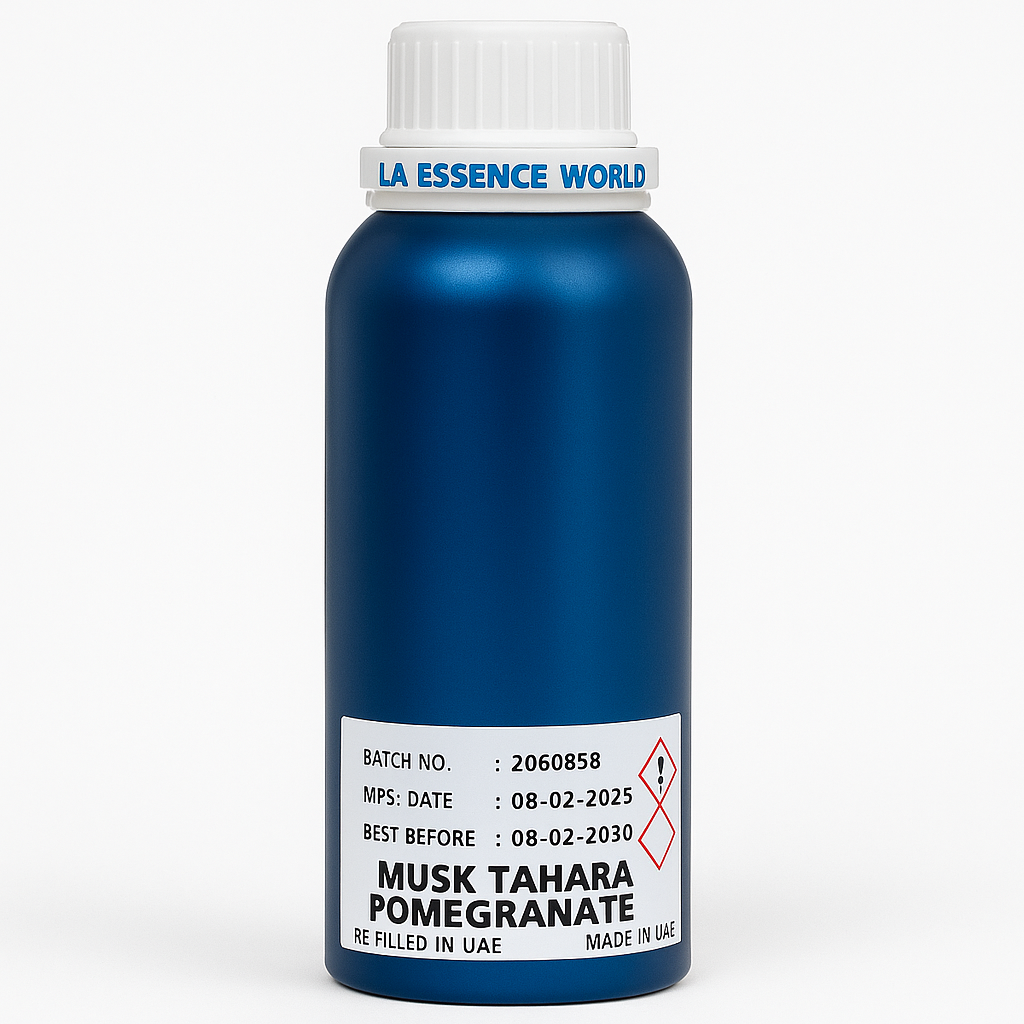 Pure 100% natural pomegranate musk (Taharah musk), alcohol-free.
