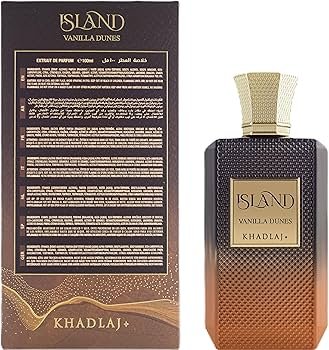 Island Vanilla Dunes Perfume by Khadlaj - 100ml Extrait De Parfum | Unisex