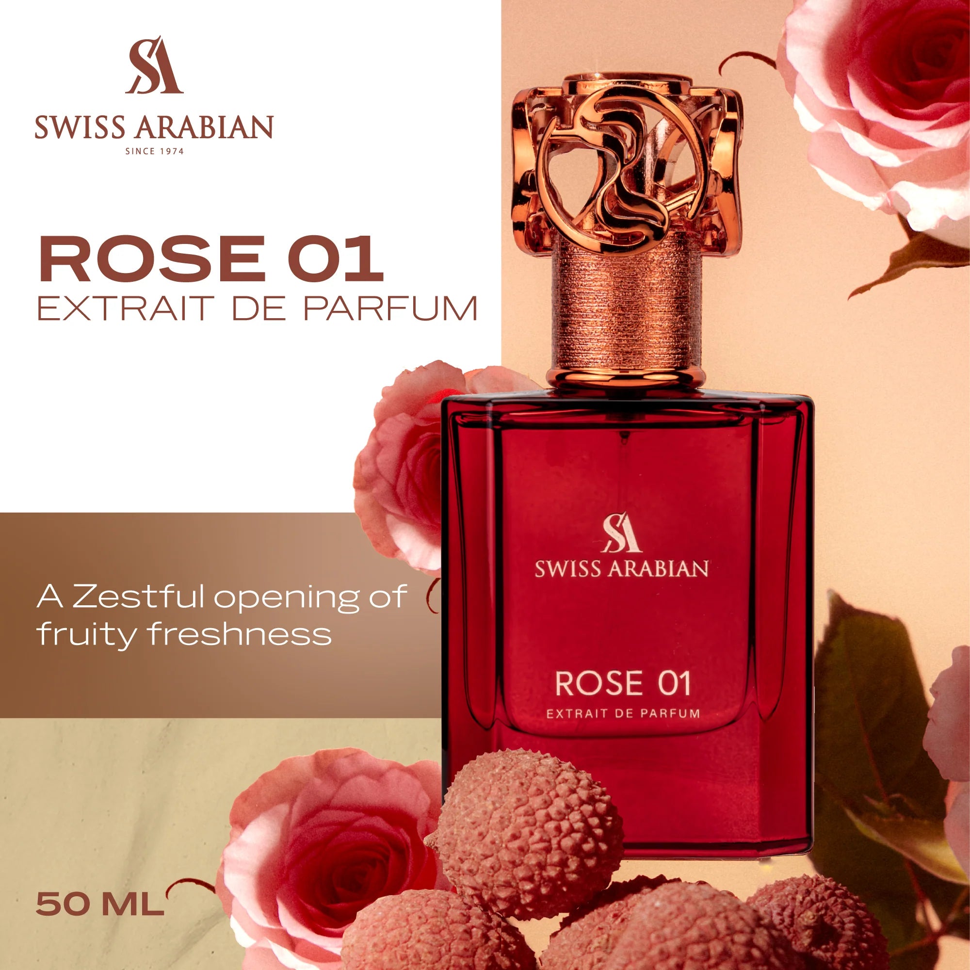 Swiss Arabian Rose 01 Perfume - 50ml