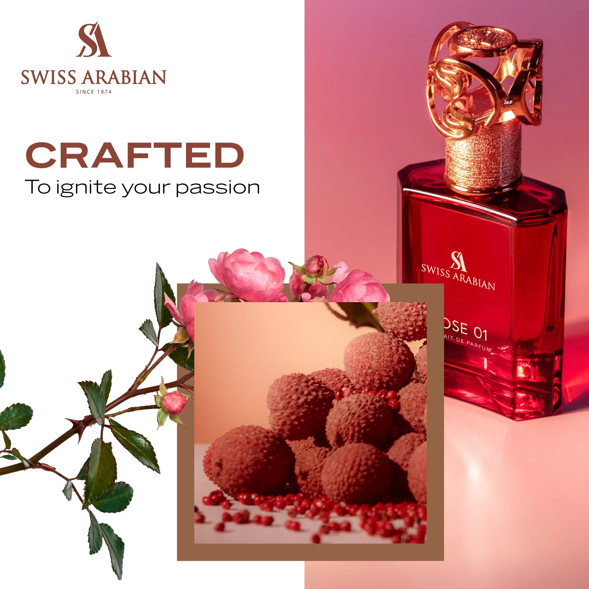 Swiss Arabian Rose 01 Perfume - 50ml