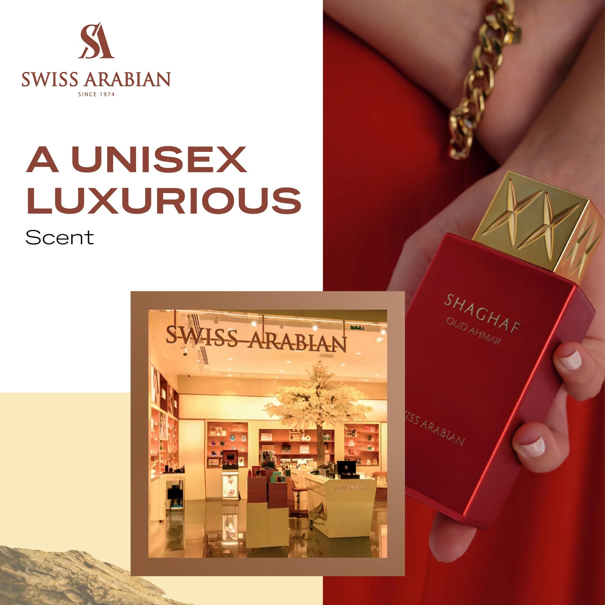 Swiss Arabian Shaghaf Oud Ahmar Perfume - 75 ml