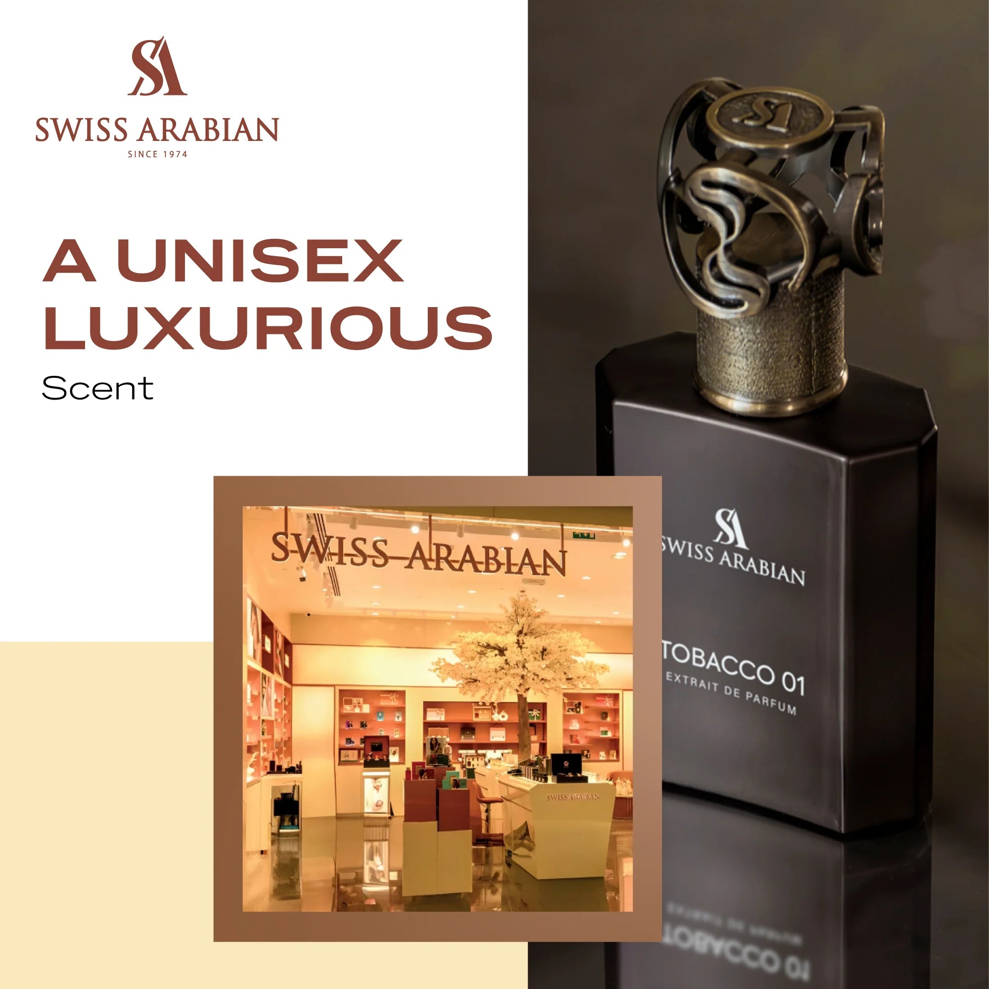 Swiss Arabian Tobacco 01 Concentrated Perfume - 50 ml Unisex