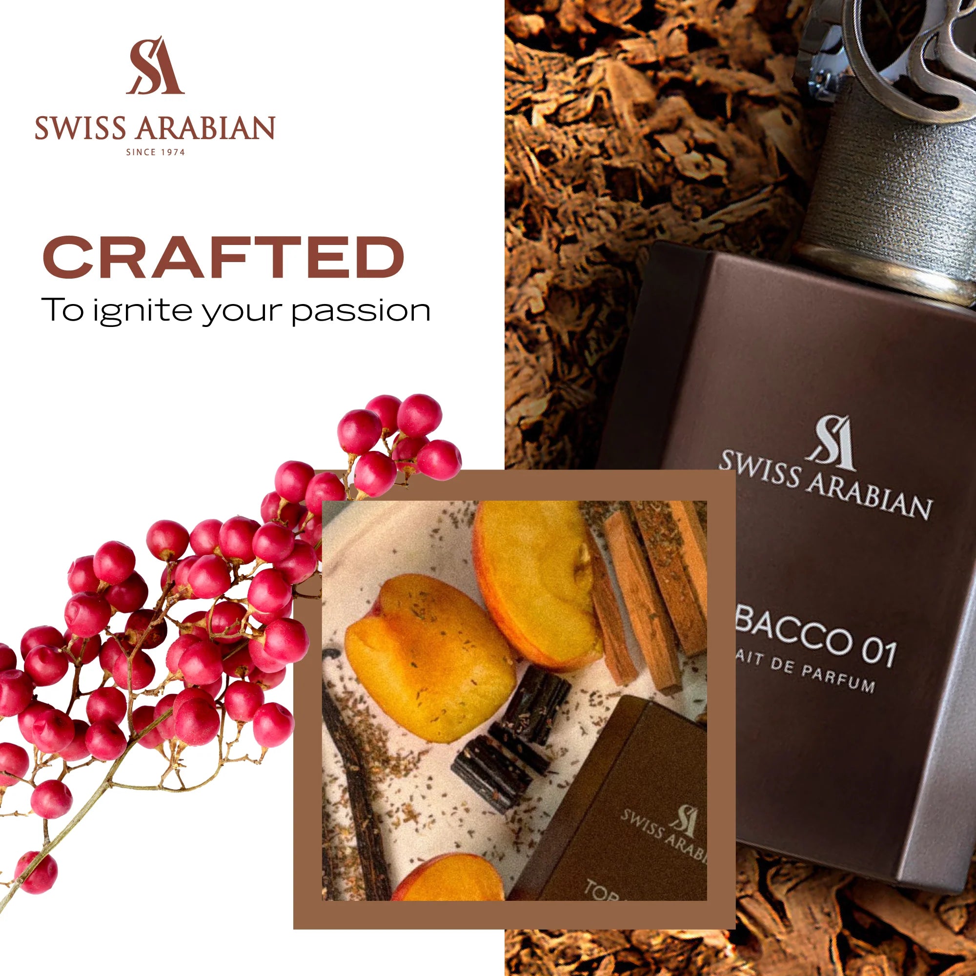 Swiss Arabian Tobacco 01 Concentrated Perfume - 50 ml Unisex