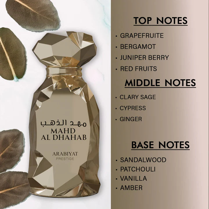 Mahad Al Thahab by Arabiyat Prestige - 100 ml | Unisex Perfume