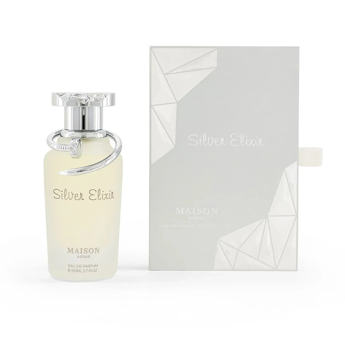 Elixir Silver Perfume Maison Asrar Collection by Gulf Orchid - 110ml | Unisex