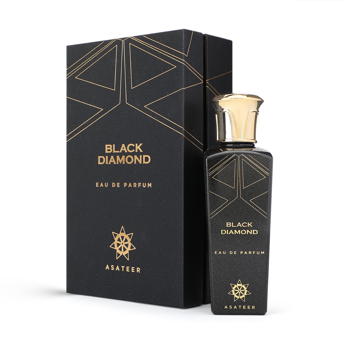 Black Diamond Concentrated Perfume by Asateer - 80 ml Unisex