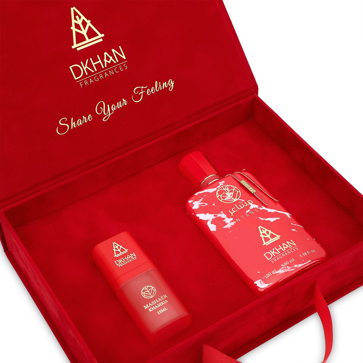 مجموعة مشاعر المركز من دخان – عطر 100 مل + خمرية 15 مل | للجنسين