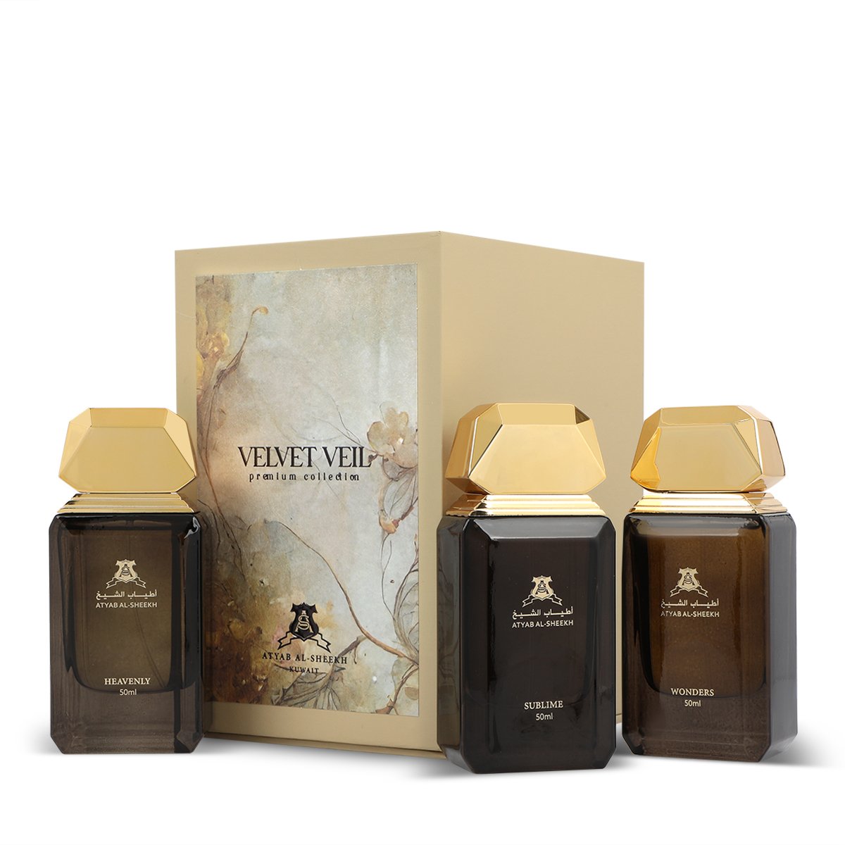 Velvet Veil Elite Collection from Ateeb Al Sheikh – 3 x 50 ml | Unisex