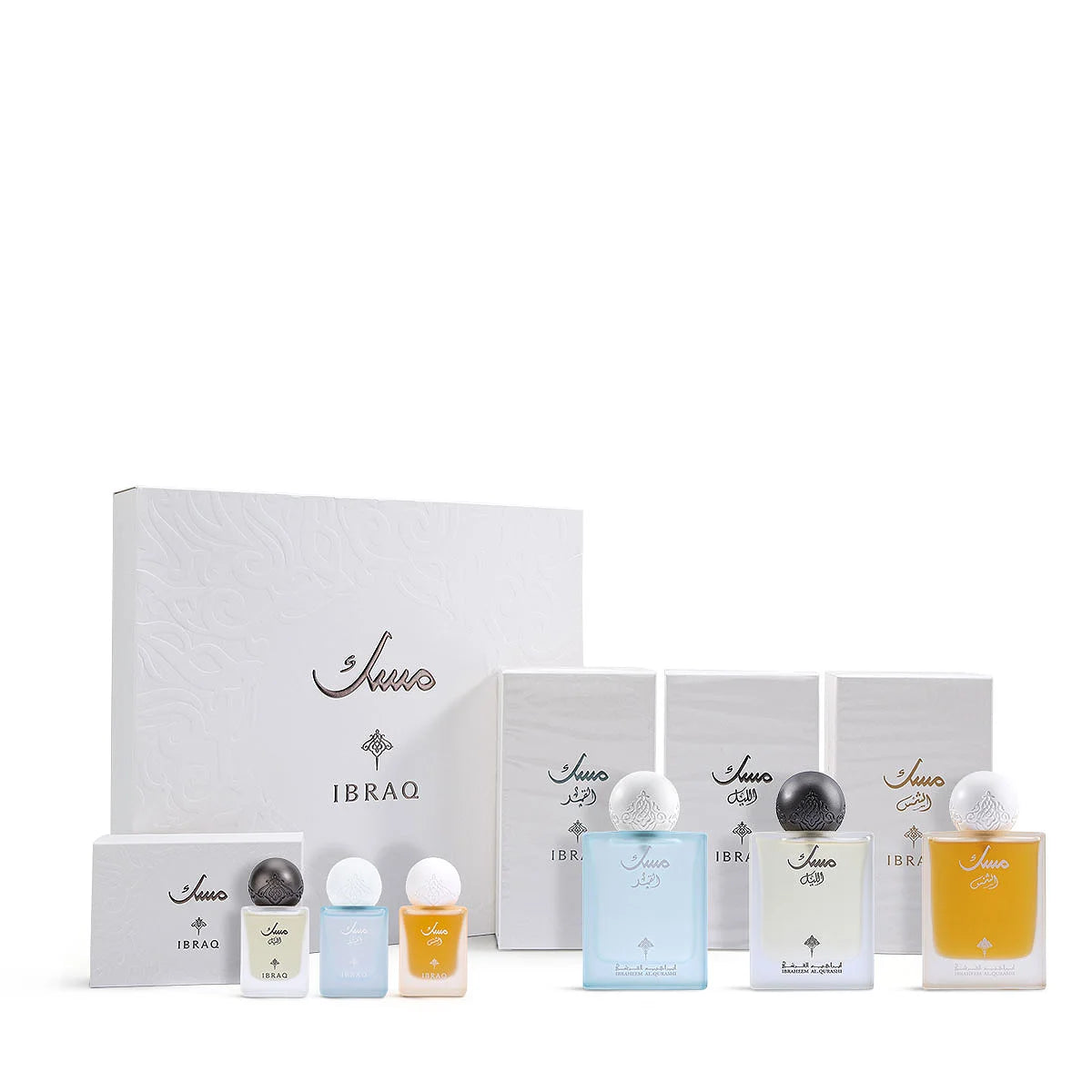 Musk Collection by Ibrahim AlQurashi Sun, Night, and Moon + Box of 3 Mini Perfumes