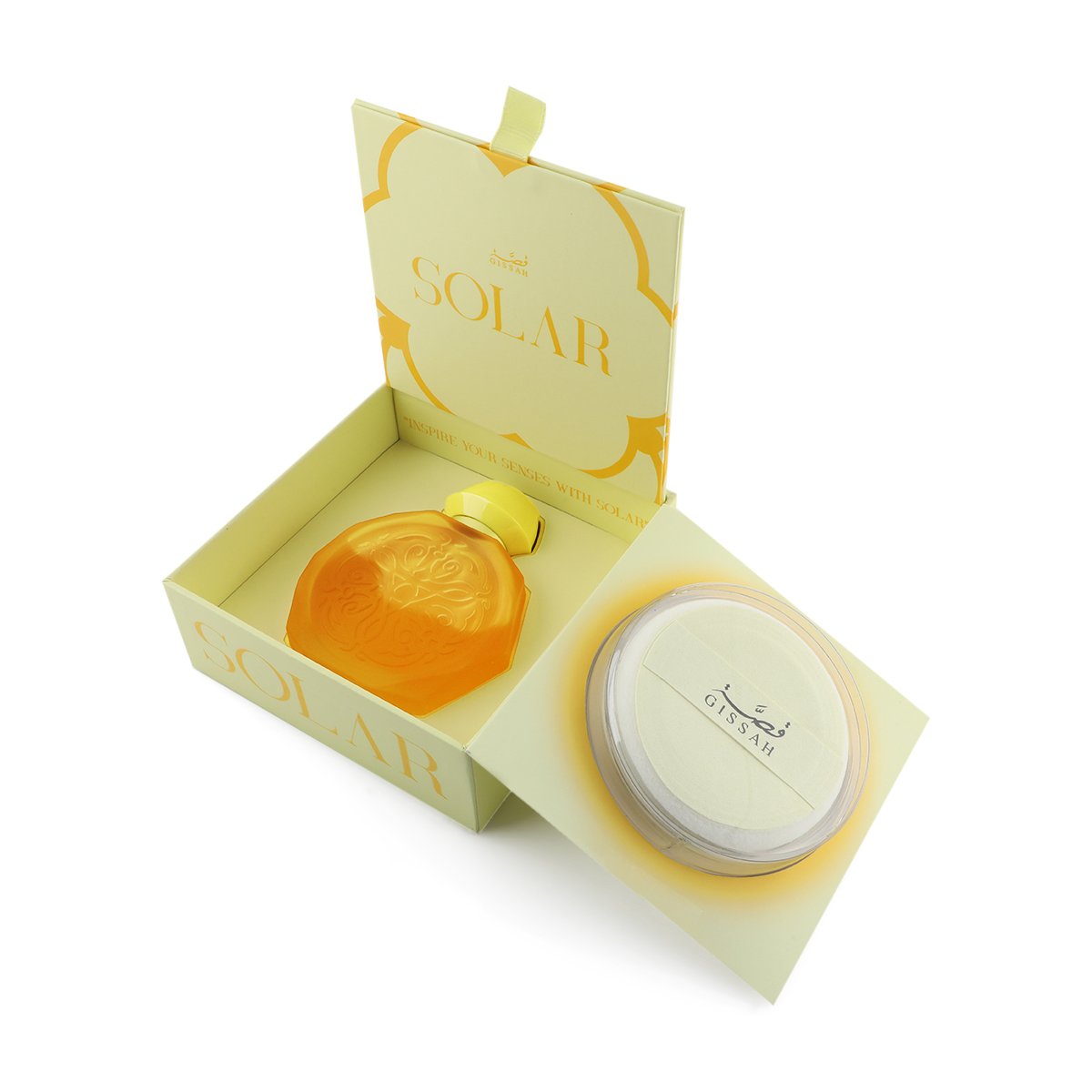 Solar Musk Edition Concentrated Set by Qissa - 60 ml + Perfumed Powder 10 gm | 2 Pieces