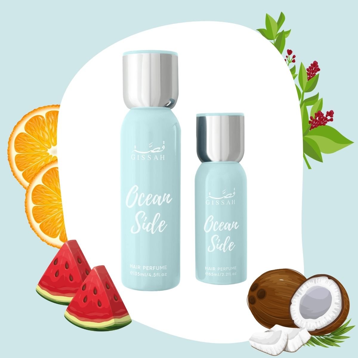 Gissah Oceanside Hair Mist Set - 135ml + 65ml | 2 Pieces