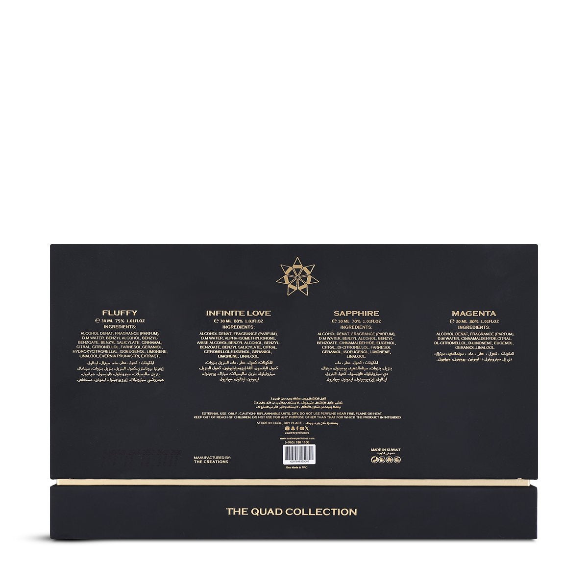 Quad Legends Collection – 4 Luxury Perfumes x 30ml | Unisex