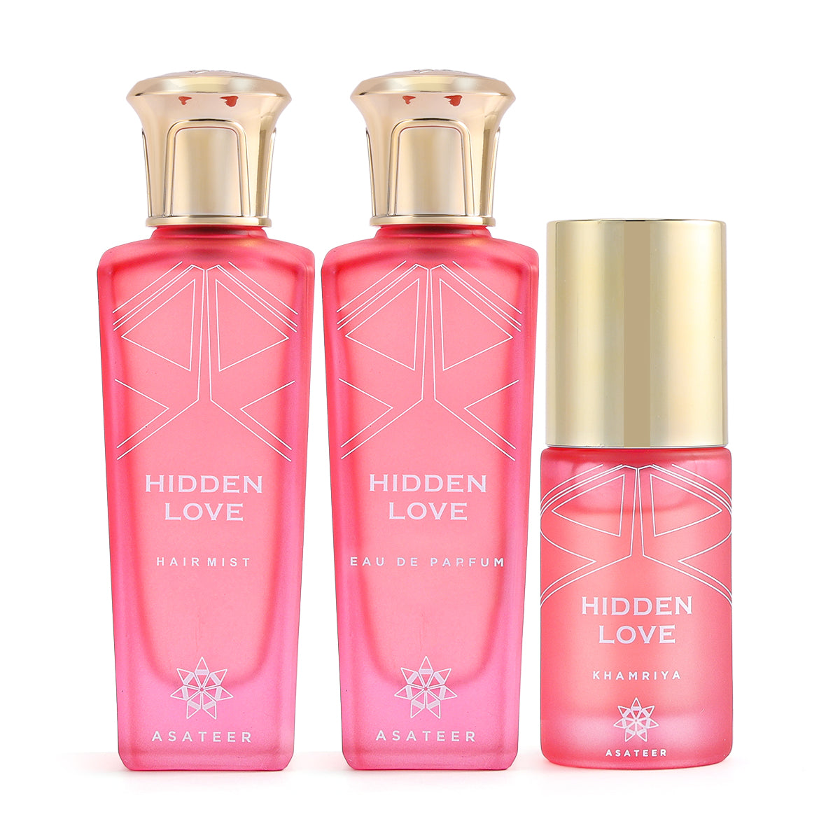 Hidden Love Fragrance Set by Asateer - 3 Pieces for Women