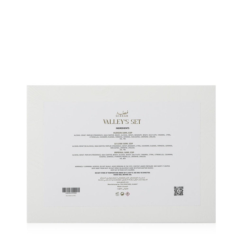 Valise Set by Qissa - 3 x 50ml | Unisex