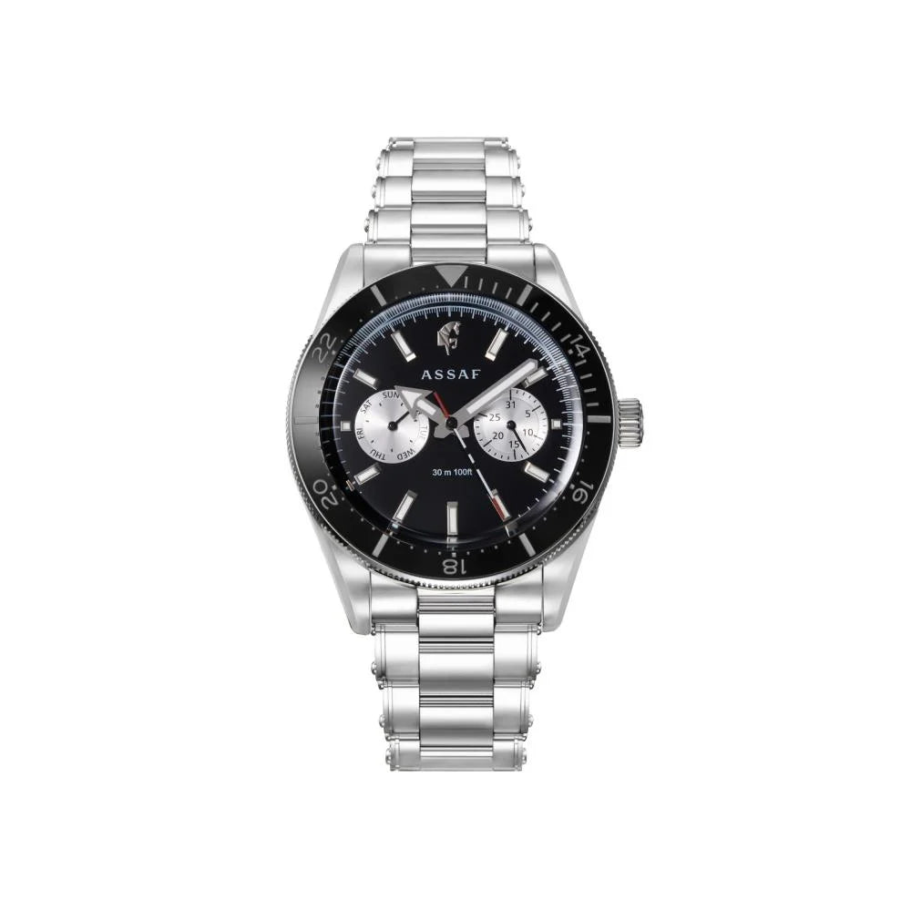 Assaf Sully Chronograph Black Watch | For Men