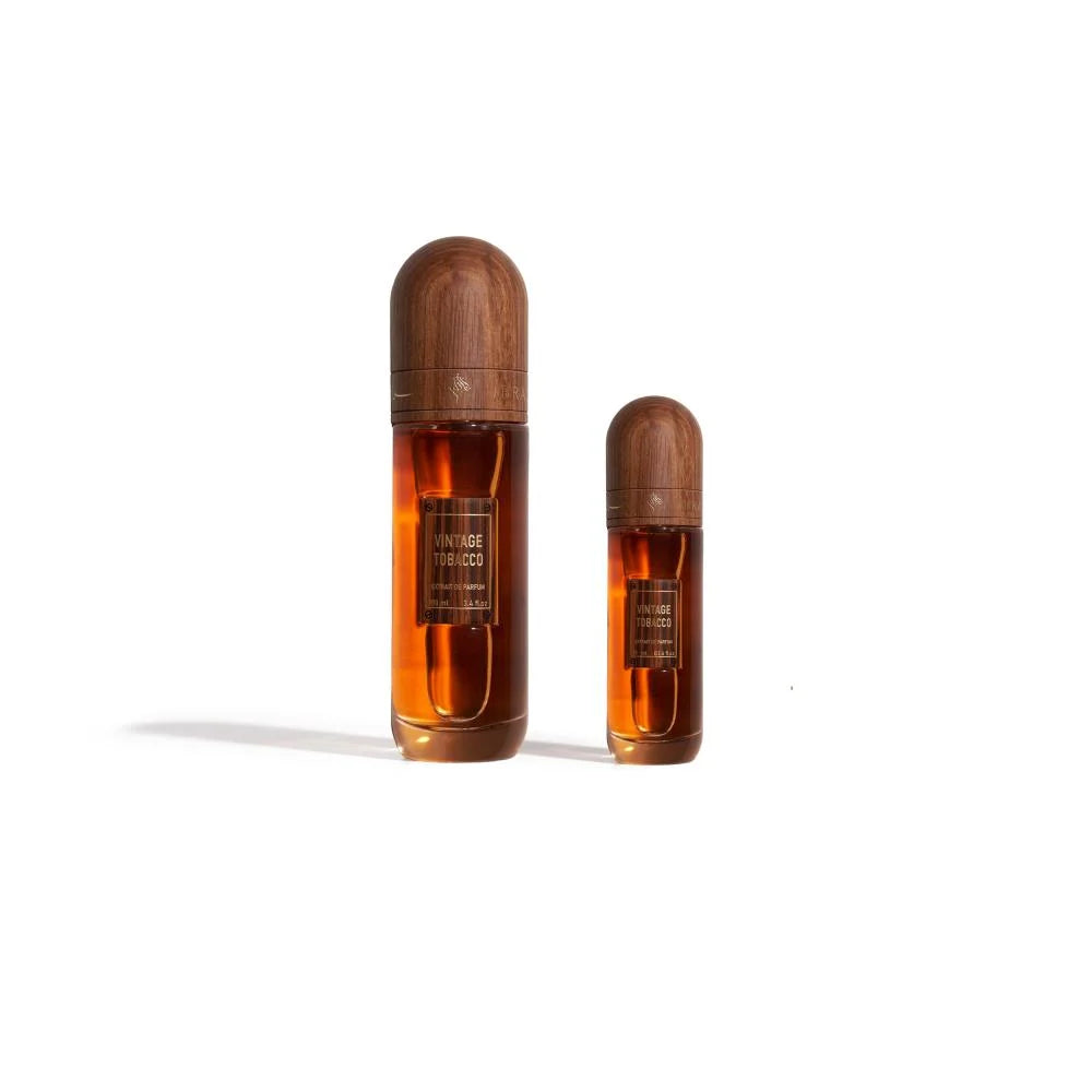 Abraaj Vintage Tobacco Box - 100ml + 10ml + Free Perfume Holder | Unisex